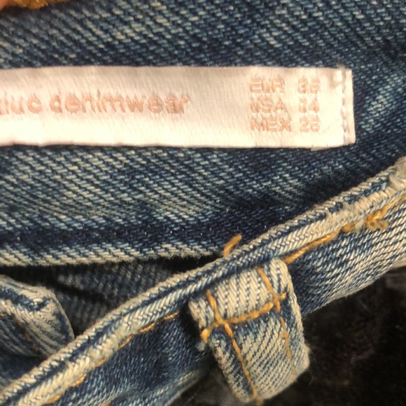 2 in 1 mesh skirt with jeans short mid length black color very good condition - Picture 10 of 10